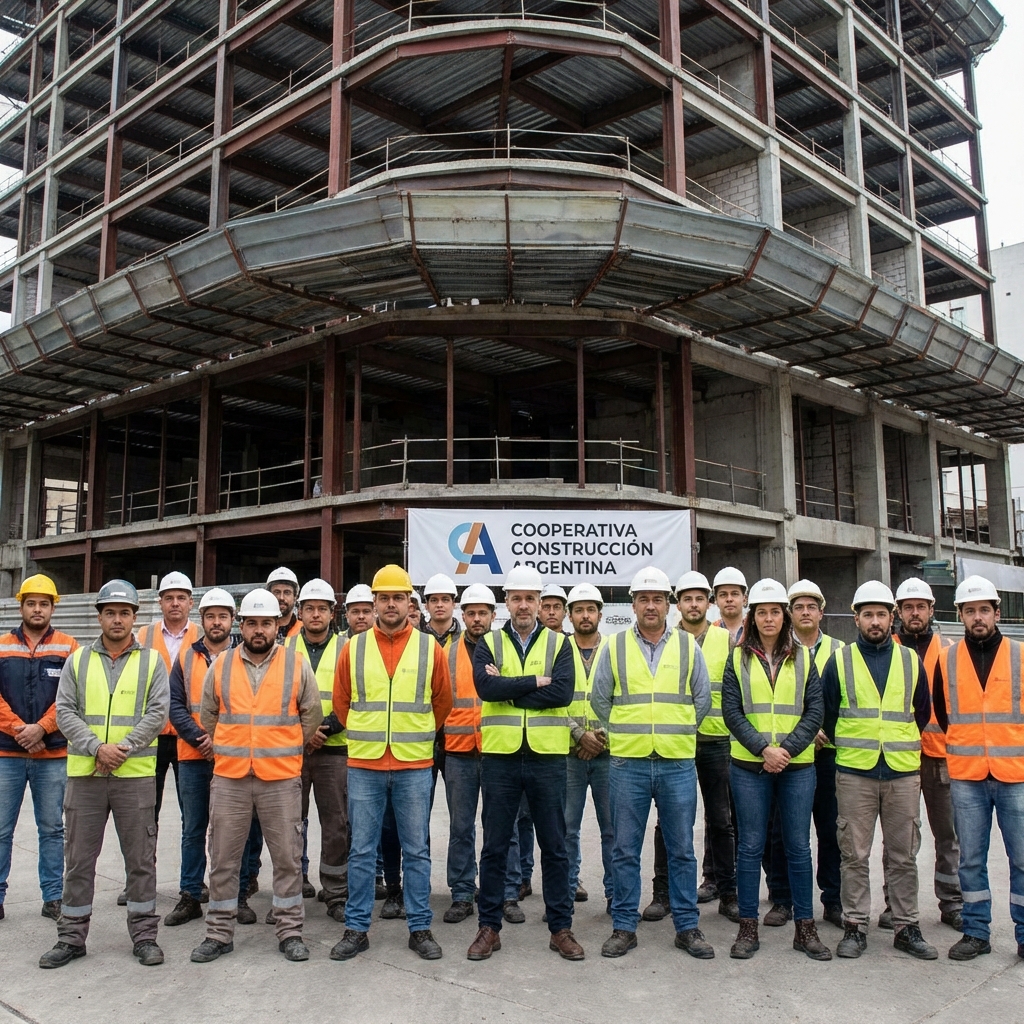 Equipo de trabajo en obra